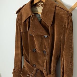 Aquascutum Corduroy Trench Coat